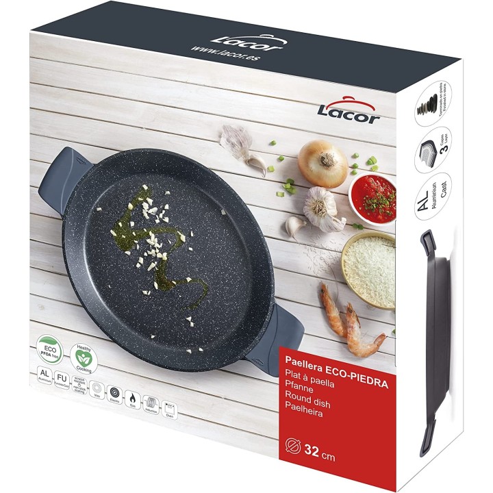 Paellera antiadherente  Black Ecopiedra 32cm | Paelleros Roger