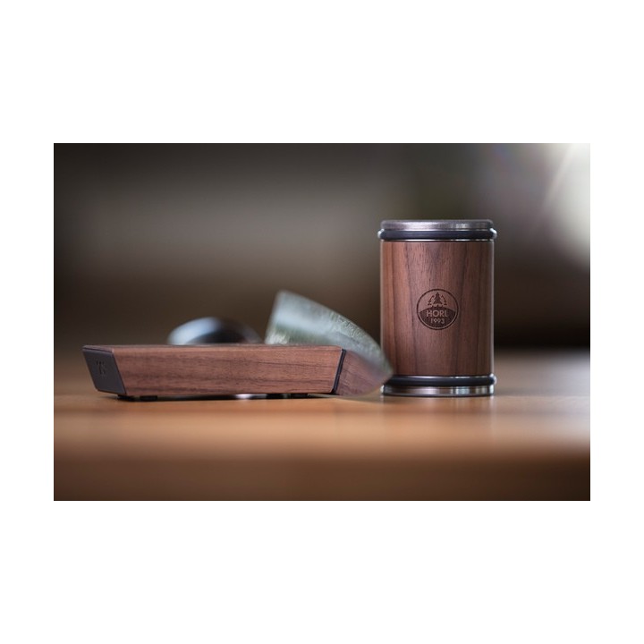 Afilador manual rodillo HORL 2 - Madera Nogal | Paelleros Roger