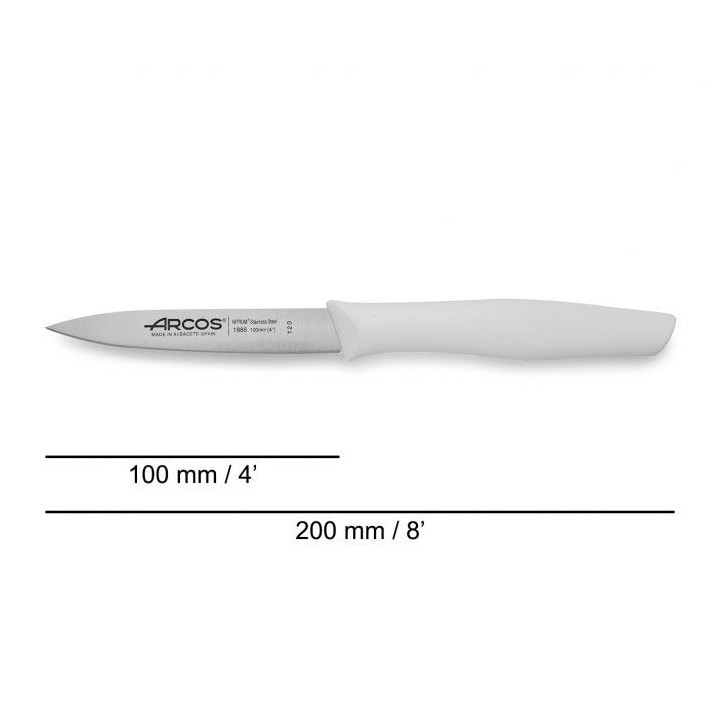Cuchillo mondador Arcos blanco 100mm | Paelleros Roger