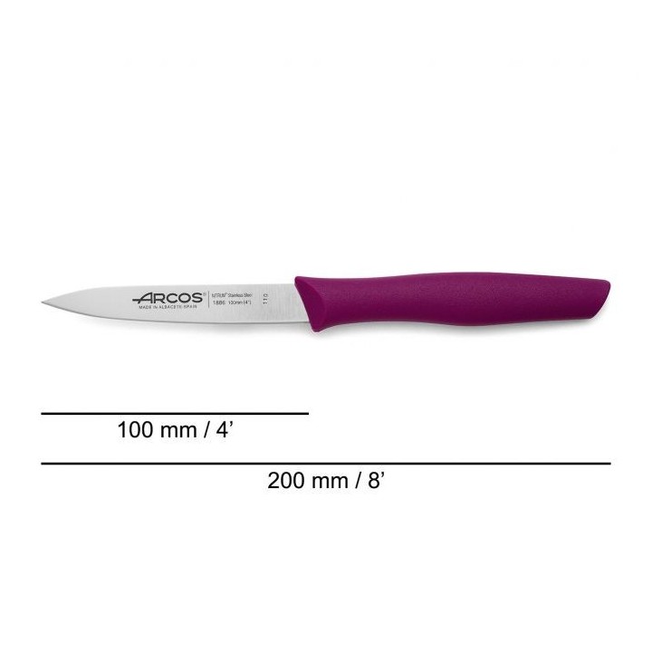 Cuchillo mondador Arcos Fucsia 100mm | Paelleros Roger