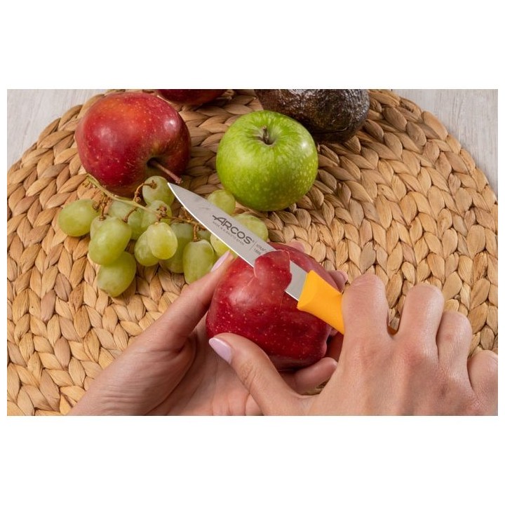 Cuchillo mondador Arcos mostaza 100mm | Paelleros Roger