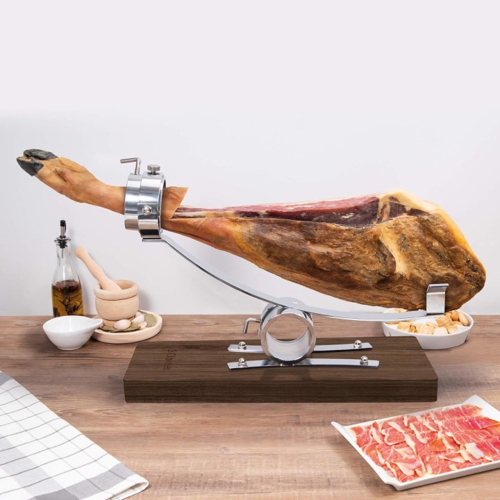 Soporte Jamonero Basculante y giratorio 3 Claveles 01748 | Paelleros Roger