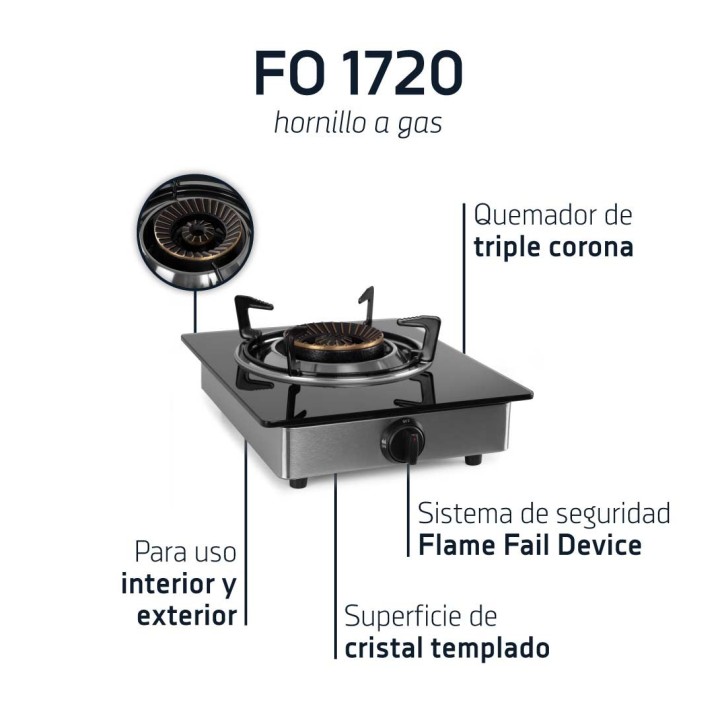 Hornillo de gas 1 fuego - triple corona - para interior | Paelleros Roger