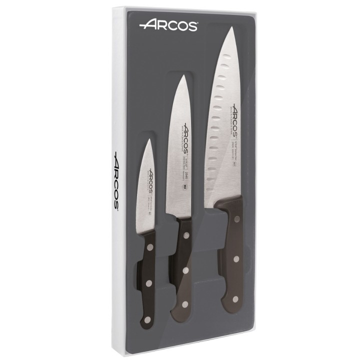 Juego 3 cuchillos Arcos Universal | Paelleros Roger