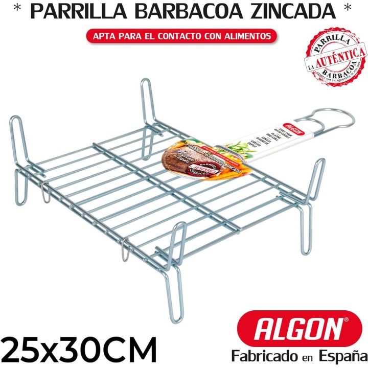 Parrilla doble Algon 25x30cm | Paelleros Roger