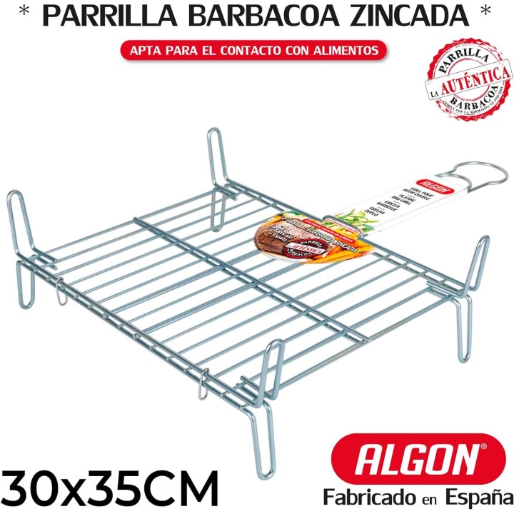 Parrilla doble Algon 30x35cm | Paelleros Roger