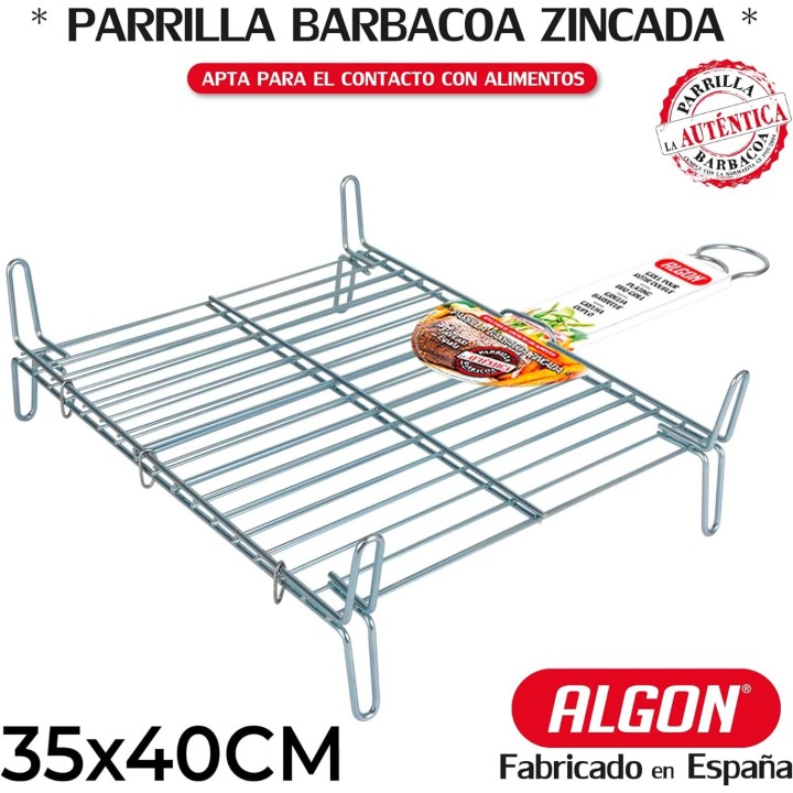 Parrilla doble Algon 35x40cm | Paelleros Roger