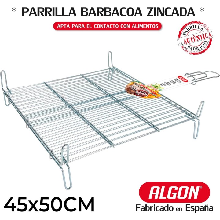 Parrilla doble Algon 45x50cm | Paelleros Roger