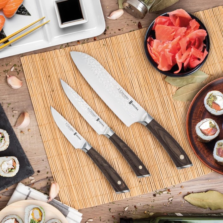 Set 3 Cuchillos Sakura 3 Claveles | Paelleros Roger