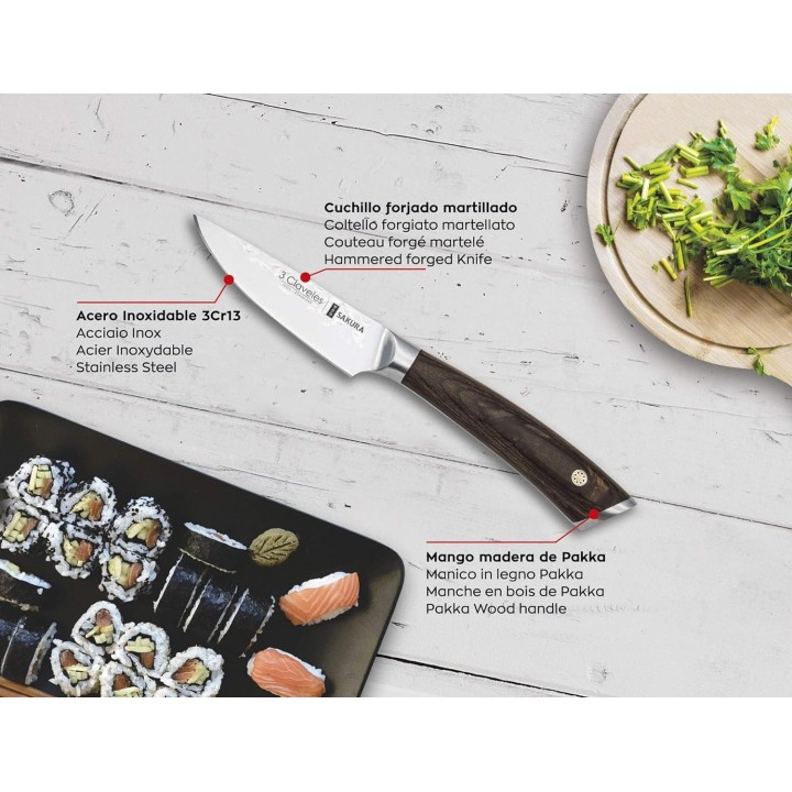 Set 3 Cuchillos Sakura 3 Claveles | Paelleros Roger