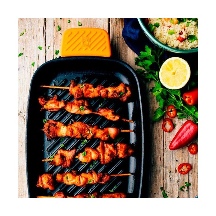 Plancha hierro fundido rayas 35 cm  | Paelleros Roger