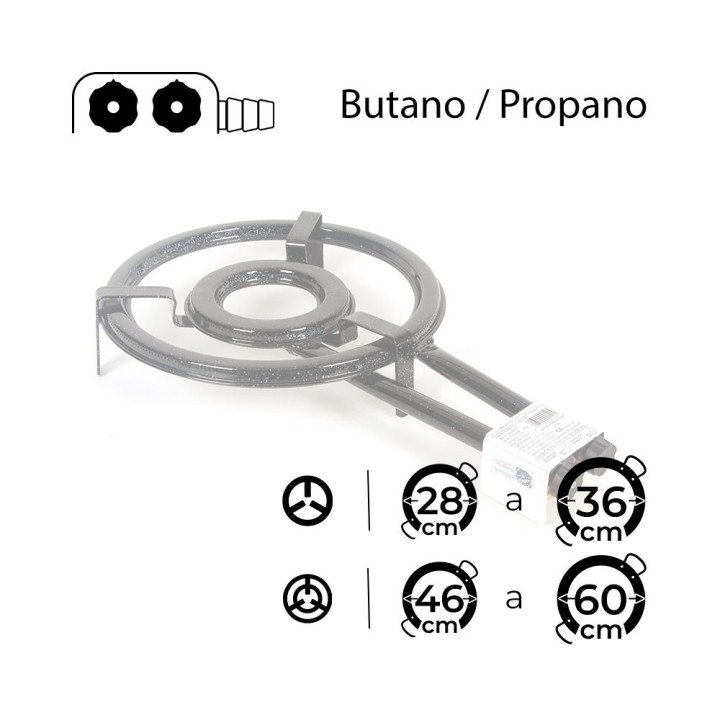 Paellero de 40cm Gama Premium Vaello *Extra Gas* | Paelleros Roger