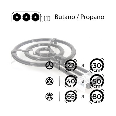 Paellero de 53cm Gama Premium Vaello *Extra Gas*