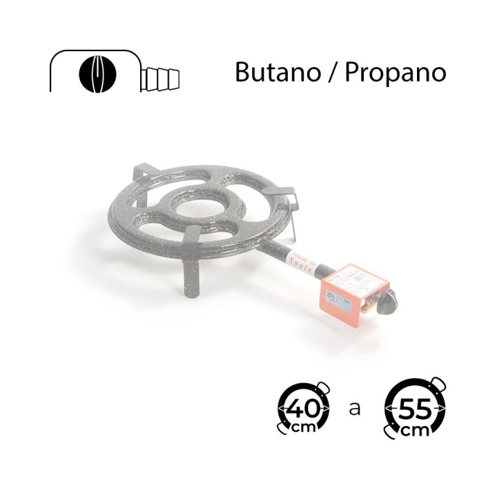 Paellero a gas El Cid L-30 +GAS Alta Potencia de 30 cm | Paelleros Roger