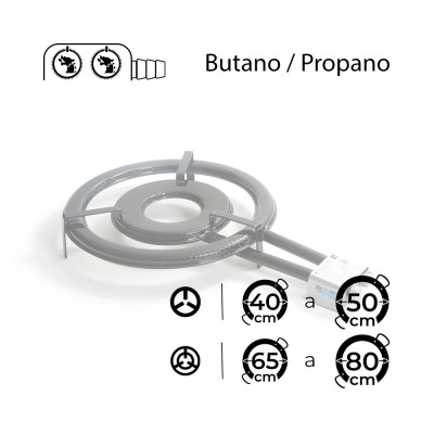 Paellero Flames VLC T-500 de 50cm Gama Alta - Butano / Propano