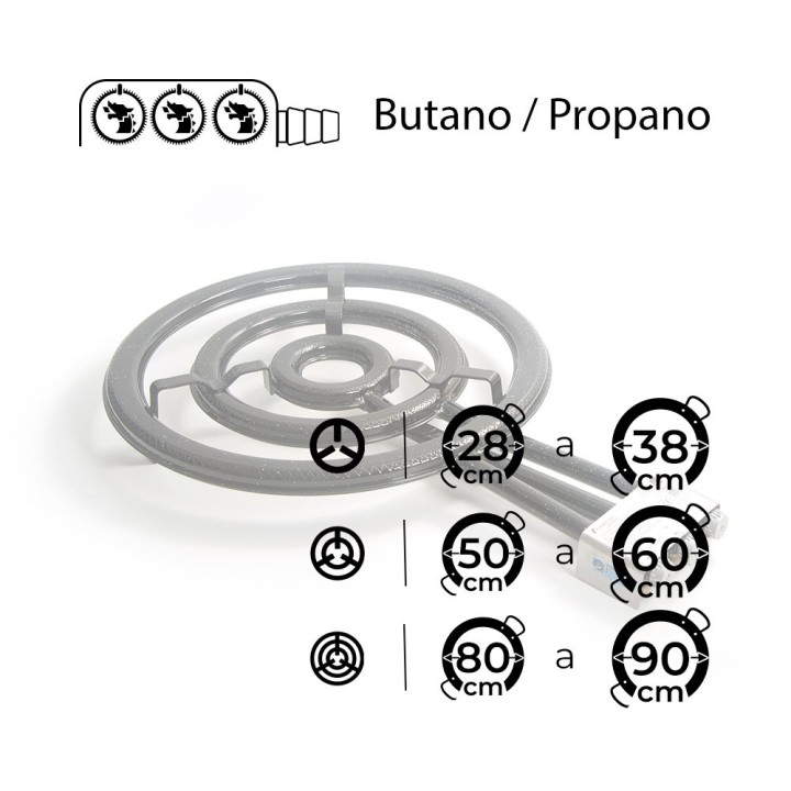 Paellero Flames VLC T-600 de 60cm Gama Alta