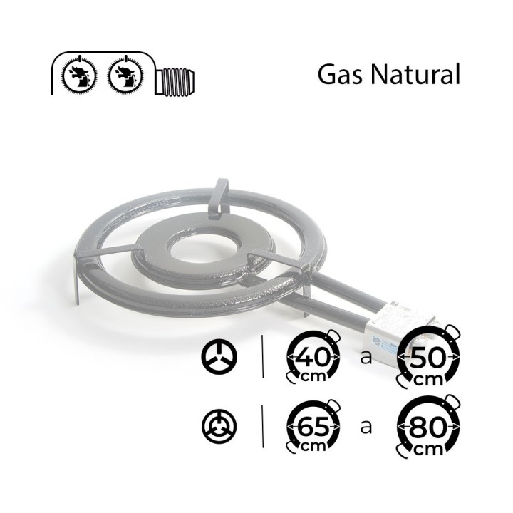 Paellero de gas ciudad de 50cm Flames VLC T-500