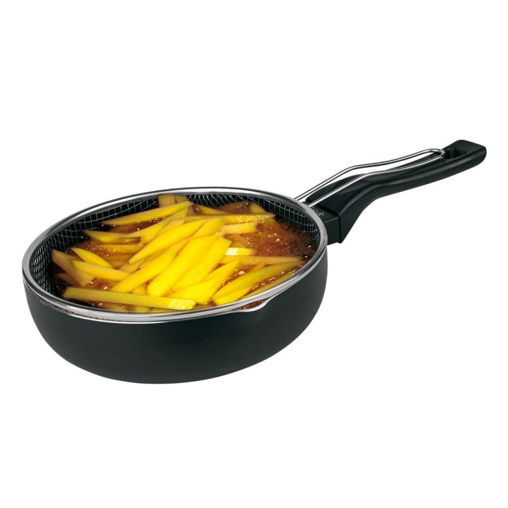 Sartén freidora con cestillo de 20cm | Paelleros Roger