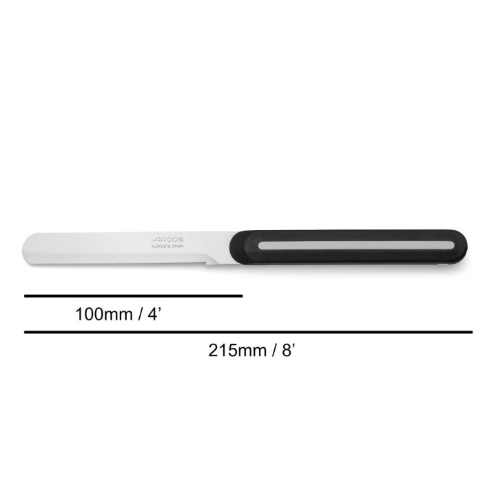 Cuchillo desayuno negro-blanco Arcos | Paelleros Roger