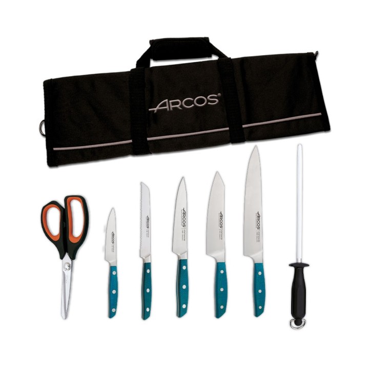 Set de cuchillos profesional Arcos Brooklyn + bolsa 8 pzas Gratis