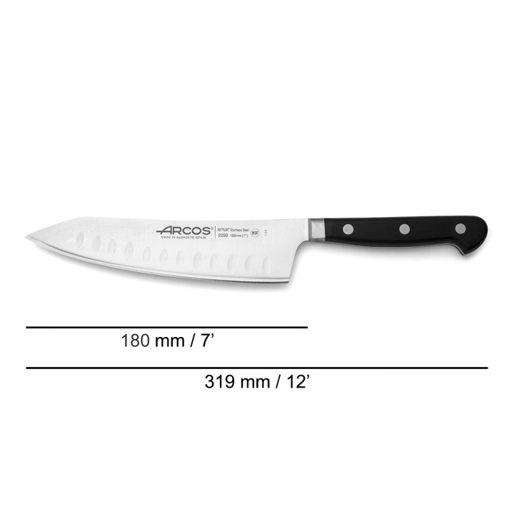Cuchillo rocking santoku 180mm | Paelleros Roger