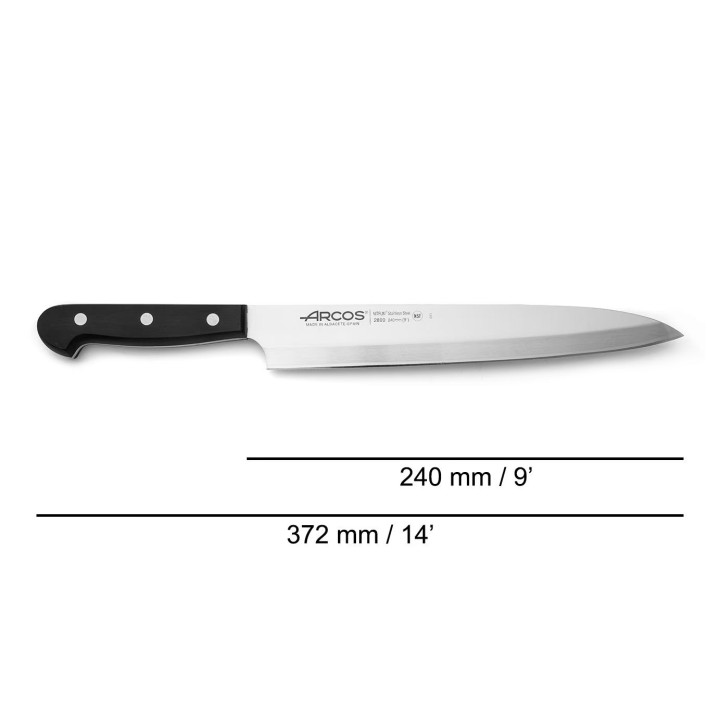 Cuchillo Arcos Yanagiba de 240mm | Paelleros Roger