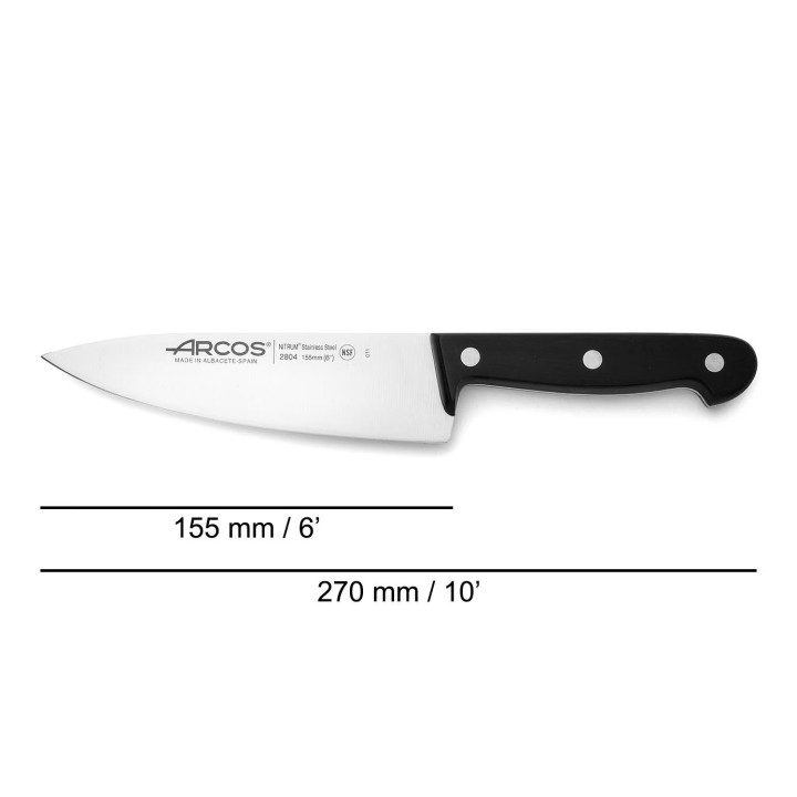 Cuchillo Arcos Cocinero de 155mm  | Paelleros Roger