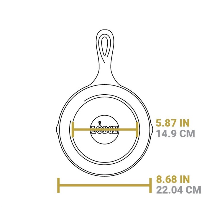 Sartén hierro fundido Lodge 20 cm | Curada de fábrica