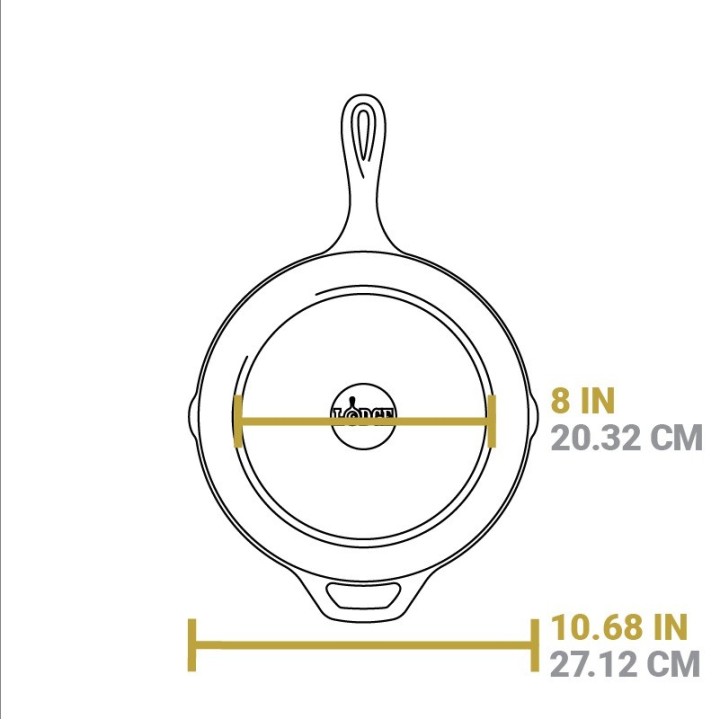 Sartén hierro fundido Lodge 26 cm | Curada de fábrica