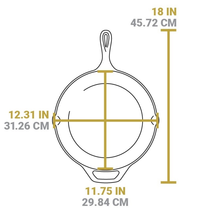 Sartén hierro fundido Lodge 30 cm | Con asa auxiliar