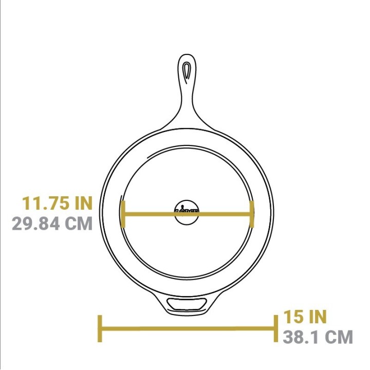 Sartén hierro fundido Lodge 38cm | Paelleros Roger