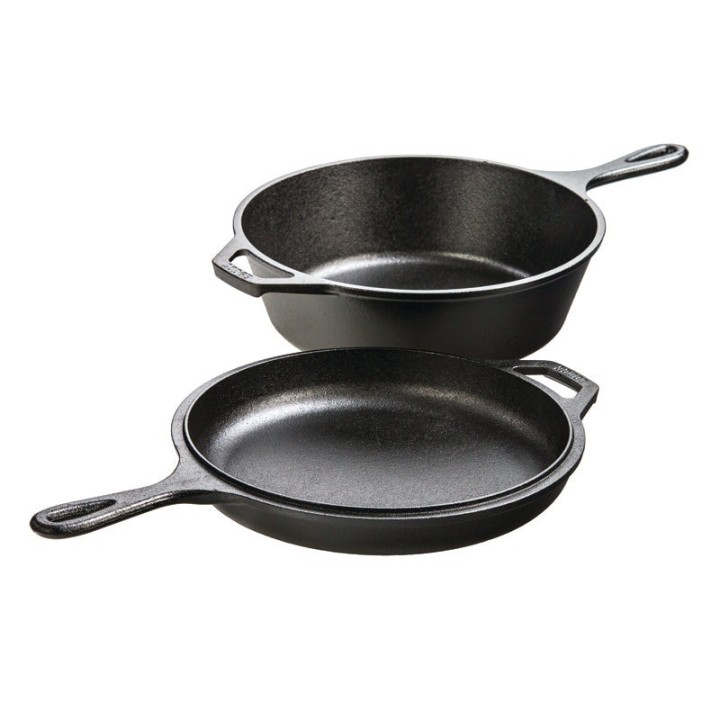 Juego 2 sartenes hierro fundido Lodge 26cm | Paelleros Roger