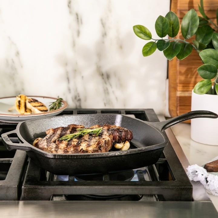 Grill rayas hierro fundido Lodge 27cm | Paelleros Roger