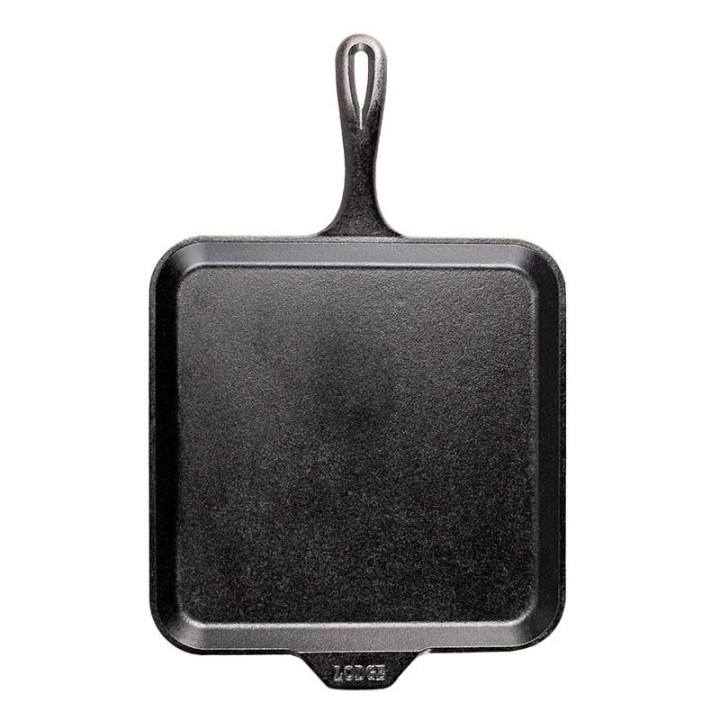 Plancha lisa cuadrada c/mango 28cm | Paelleros Roger
