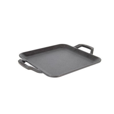 Plancha lisa cuadrada con asas 28cm