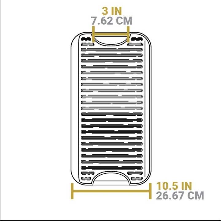 Plancha rectangular reversible hierro fundido Lodge 51x27cm | Paelleros Roger