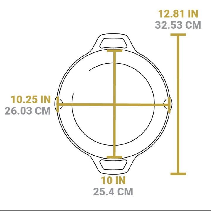 Cacerola baja hierro fundido Lodge 26cm | Paelleros Roger