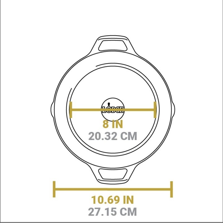 Cacerola baja hierro fundido Lodge 26cm | Paelleros Roger