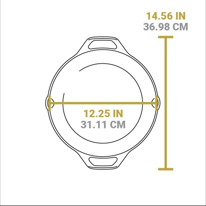 Cacerola baja hierro fundido Lodge 30cm | Paelleros Roger