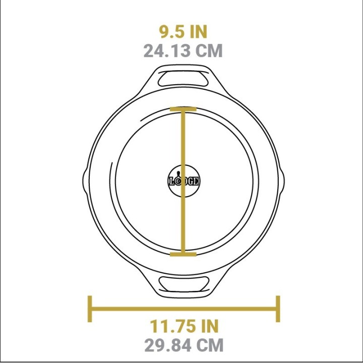 Cacerola baja hierro fundido Lodge 30cm | Paelleros Roger