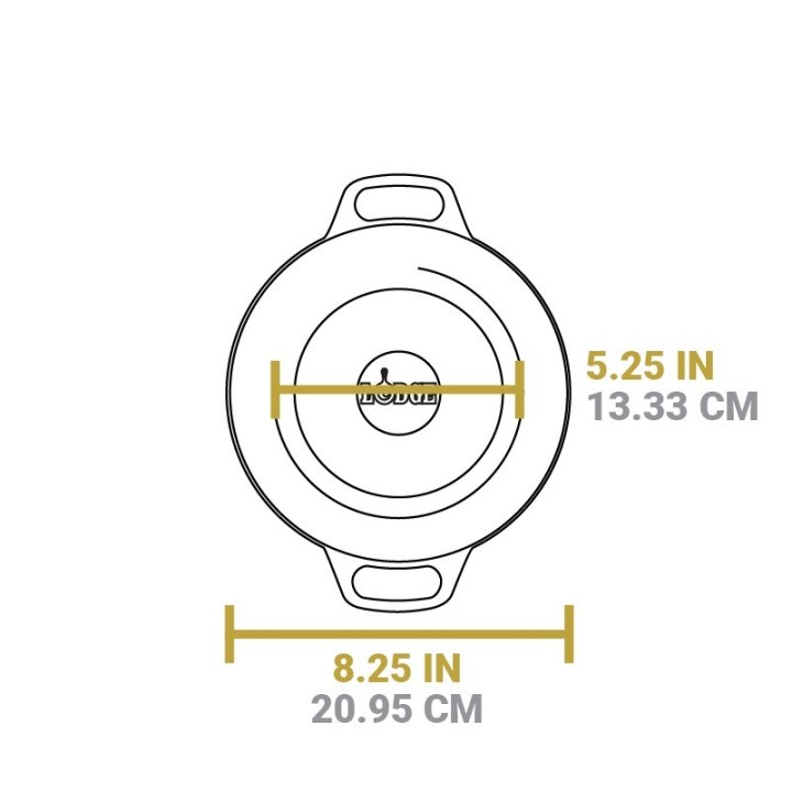 Cacerola con tapa hierro fundido Lodge 20cm | Paelleros Roger