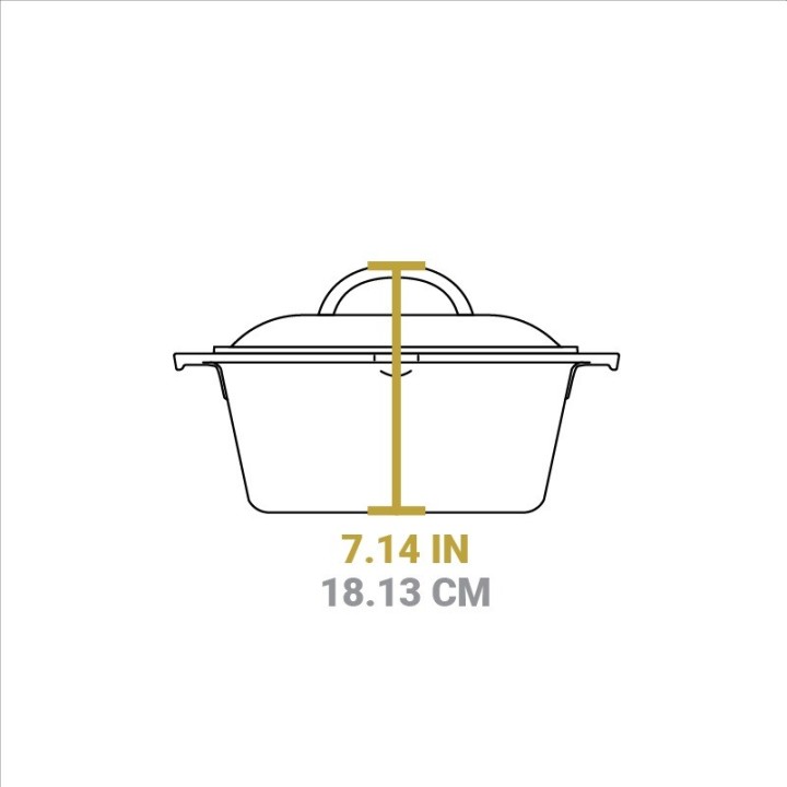 Cacerola con tapa hierro fundido Lodge 26cm | Paelleros Roger