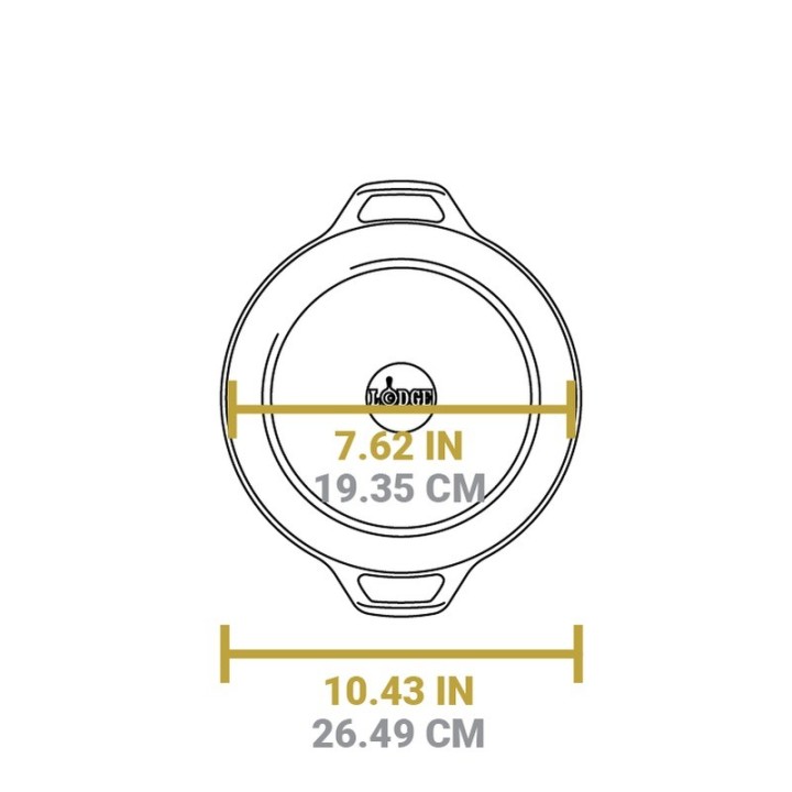 Juego 2 cacerolas hierro fundido Lodge 26cm | Paelleros Roger