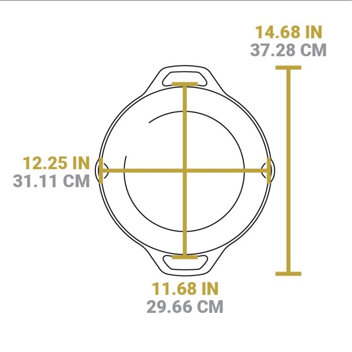 Cacerola con tapa hierro fundido Lodge 30cm | Paelleros Roger