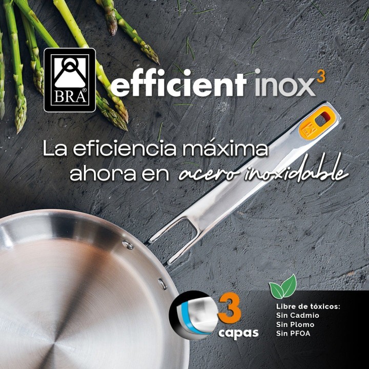 Sartén Efficient Inox 26cm | Paelleros Roger