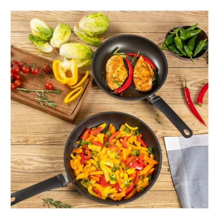 Set de Sartenes Kuhn Rikon Easy Induction 24 y 28 cm | Paelleros Roger
