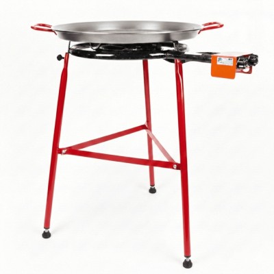 Conjunto Paellero 45cm + Paellera de hierro 60cm + Patas