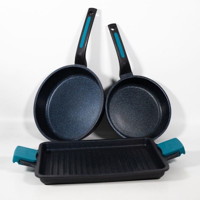 Pack Ahorro Sartenes Arcos Thera XL - Especial Día del Padre (22cm + 26cm + Grill 34cm)