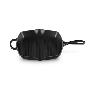 Parrilla Signature Grill Cuadrada Le Creuset Hierro Fundido 30 cm Negro Mate