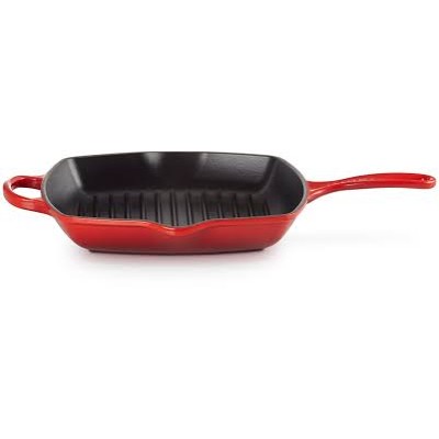 Parrilla Signature Grill Cuadrada Le Creuset Hierro Fundido 26 cm Cereza